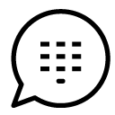 message dialpad line Icon