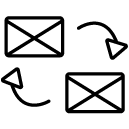 message exchange line Icon
