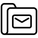 message folder line Icon copy