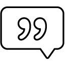 message quotations line Icon