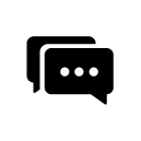 messaging glyph Icon
