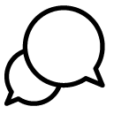 messaging one line Icon