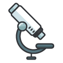 microscope Filled Outline Icon