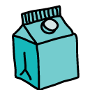 milk carton Doodle Icons