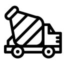 mixing truck line Icon