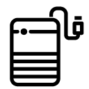 mobile charger line Icon