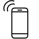 mobile phone line Icon