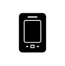 mobile touch screen phone glyph Icon