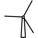 modern windmill line Icon