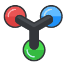 molecule Filled Outline Icon
