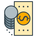 money Filled Outline Icon