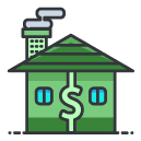 money house Filled Outline Icon