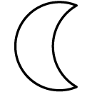 moon line Icon