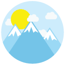 mountain flat Icon
