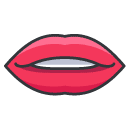 mouth Filled Outline Icon