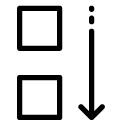move square down line Icon