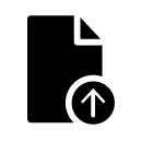 move up document glyph Icon