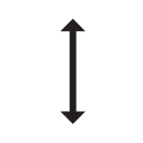 move up down_1 line Icon