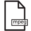mpeg line Icon