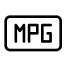 mpg line Icon