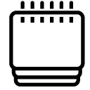 multiple blank notepad line Icon