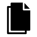 multiple documents glyph Icon