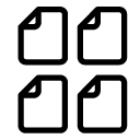 multiple files line Icon