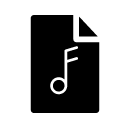 music document glyph Icon