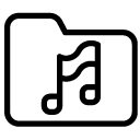 music folder line Icon