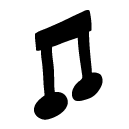 music note Doodle Icon