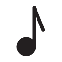 music note_1 glyph Icon