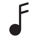 music note_2 glyph Icon