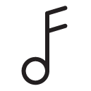 music note_2 line Icon
