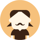 mustache man_2 flat Icon