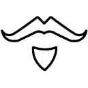 mustache_1 line Icon