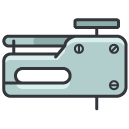 nail machine Filled Outline Icon