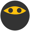 ninja Flat Round Icon