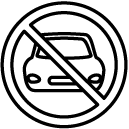no cars line Icon