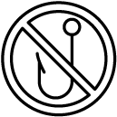 no fishing line Icon