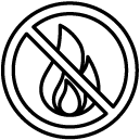 no flame line Icon