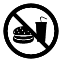 no food drink glyph Icon