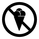 no ice-cream glyph Icon