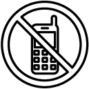 no mobile phone line Icon