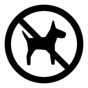 no pets glyph Icon