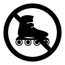 no skating glyph Icon
