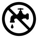 no watertab glyph Icon