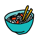 noodles Doodle Icons