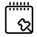 note pin line Icon