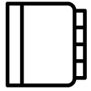 notebook 3 line Icon