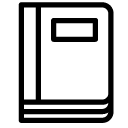 notebook 4 line Icon